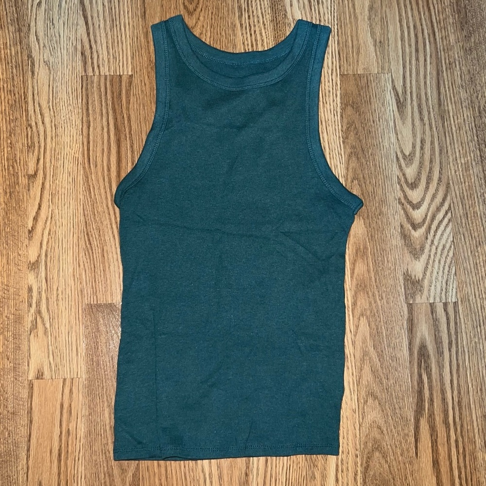 Target A New Day Green Teal High Neck Basic Tank Top